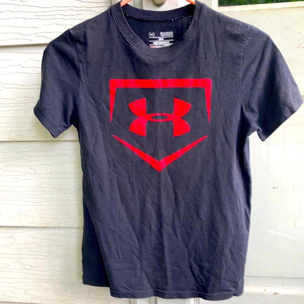 Under Armour Youth HeatGear Black Tee